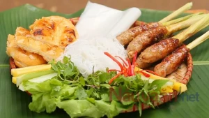 Hướng dẫn làm nem lụi nướng bằng nồi chiên không dầu cực kì đơn giản.