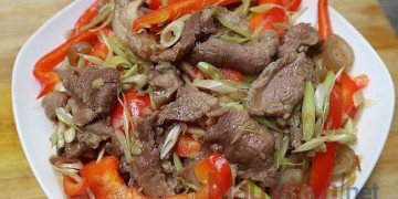 Hướng Dẫn làm bò xào sả ớt cay nồng ngon chuẩn vị